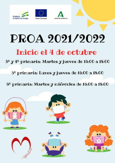 PROGRAMA DE ACOMPAÑAMIENTO ESCOLAR (PROA) 2021-2022