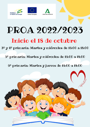 Programa de Acompañamiento Escolar (PROA) 2022/2023