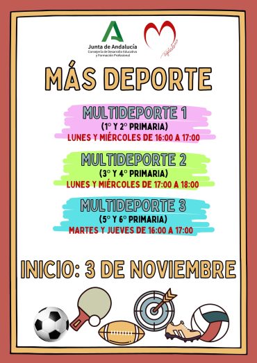 MÁS DEPORTE 2026/2027