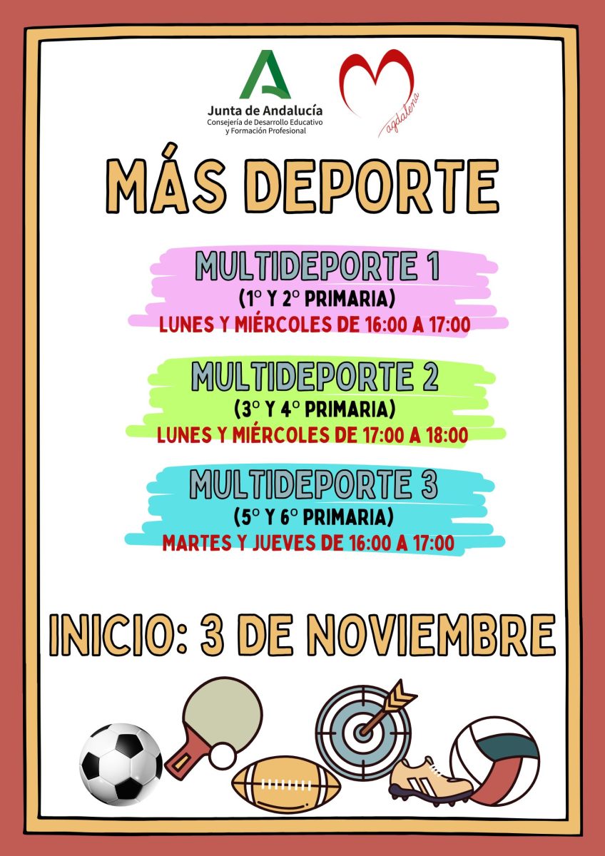 MÁS DEPORTE 2026/2027