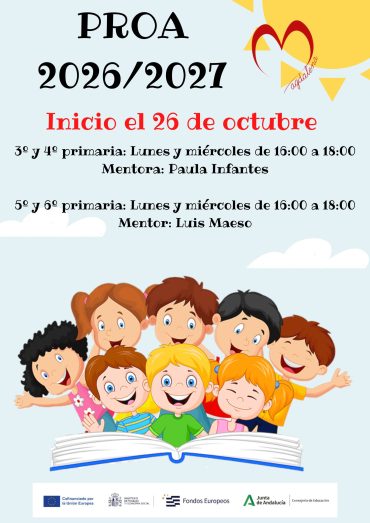 PROGRAMA DE ACOMPAÑAMIENTO ESCOLAR 2026/2027 (PROA)
